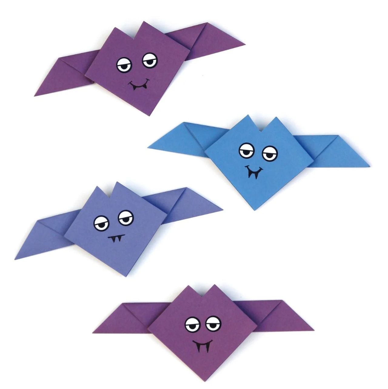 Easy Origami Bats For Halloween