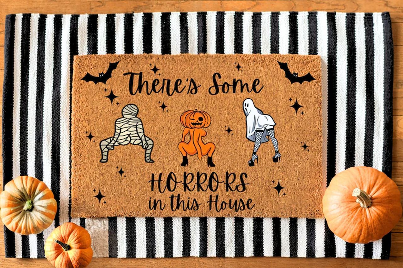 Funny Halloween Doormat