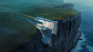 Futuristic Cliff Houses with Panoramic Sea Views