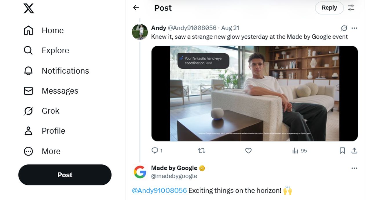 Google latest speaker spotted at Made by Google event