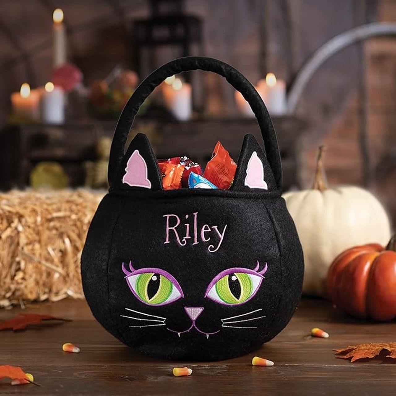 Halloween Trick or Treat Bucket Bag (Custom Embroidered)