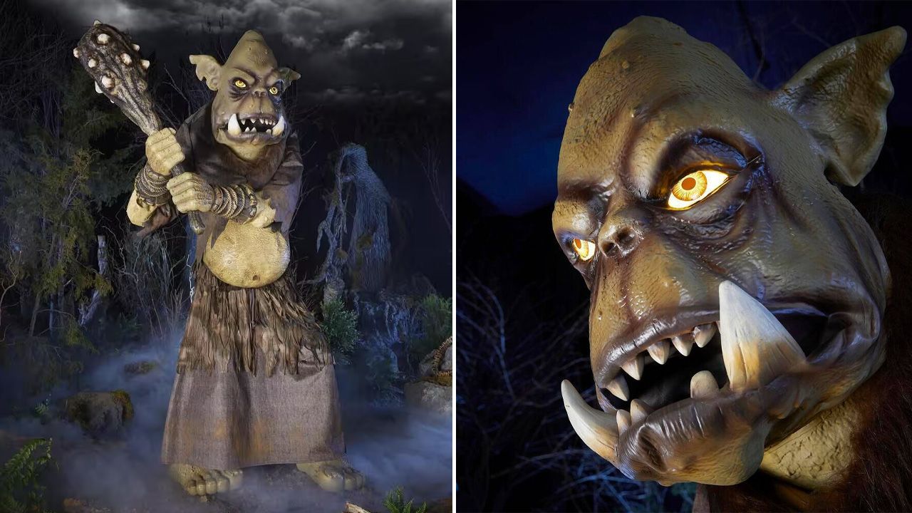 Home Depot Halloween Collection 2025 - 8-Foot Animated LED Tumble the Troll