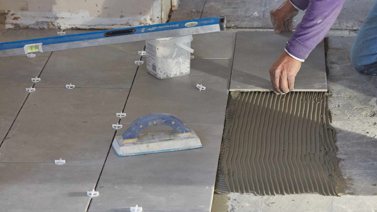 How to retile your bathroom floor 1