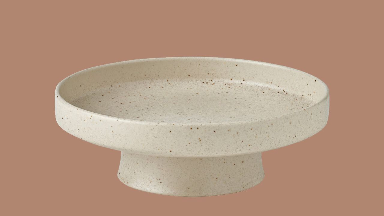 IKEA 2025 Fall Home Collection HÖSTAGILLE - Beige Platter With Stand