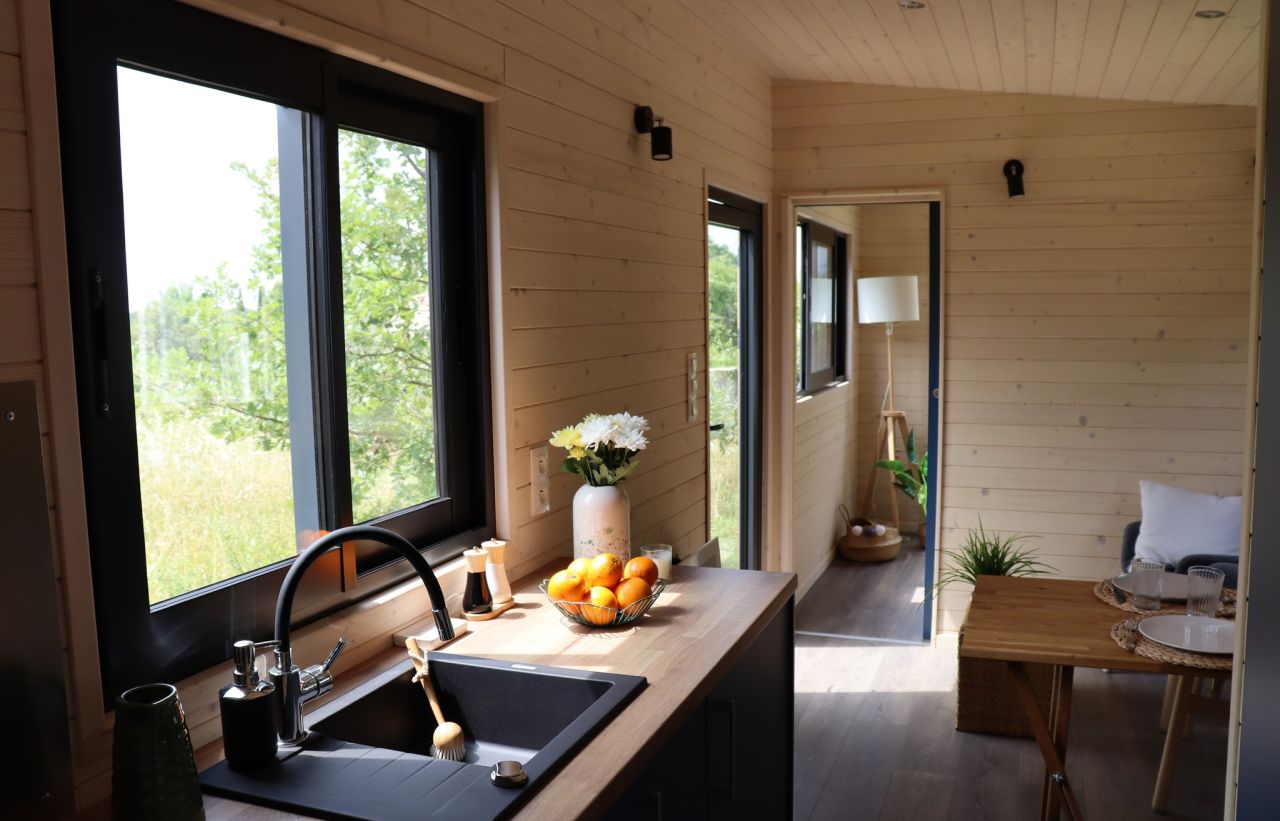 Interior of Kangourou Tiny House