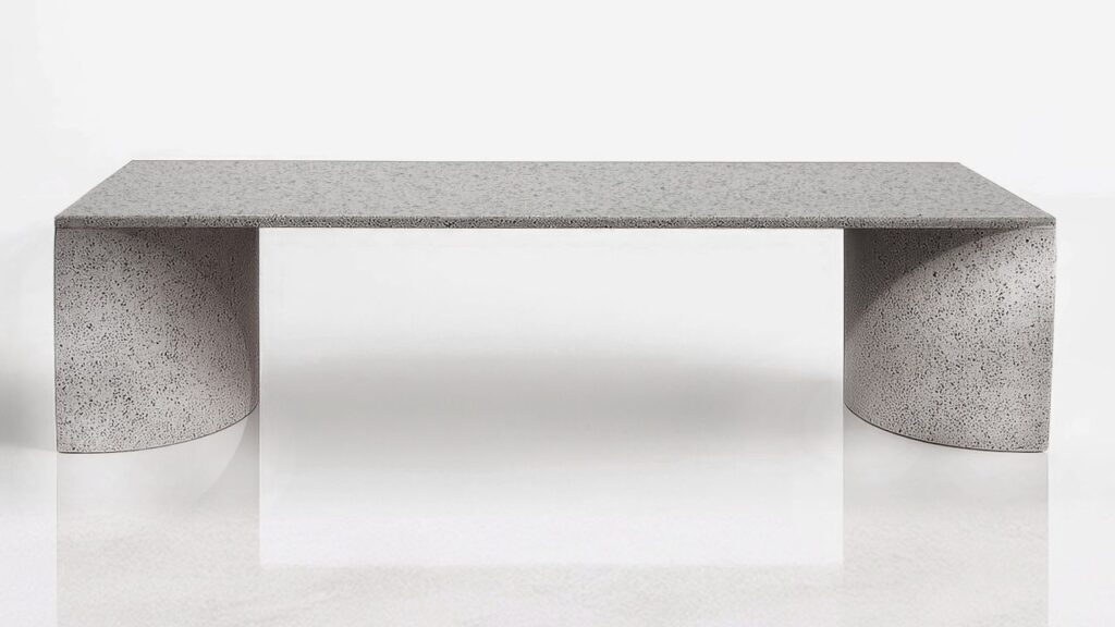 Joe Doucet Crafts Tables Using Polygood Panels Made of Recycled Plastic