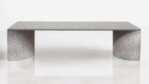 Joe Doucet Crafts Tables Using Polygood Panels Made of Recycled Plastic