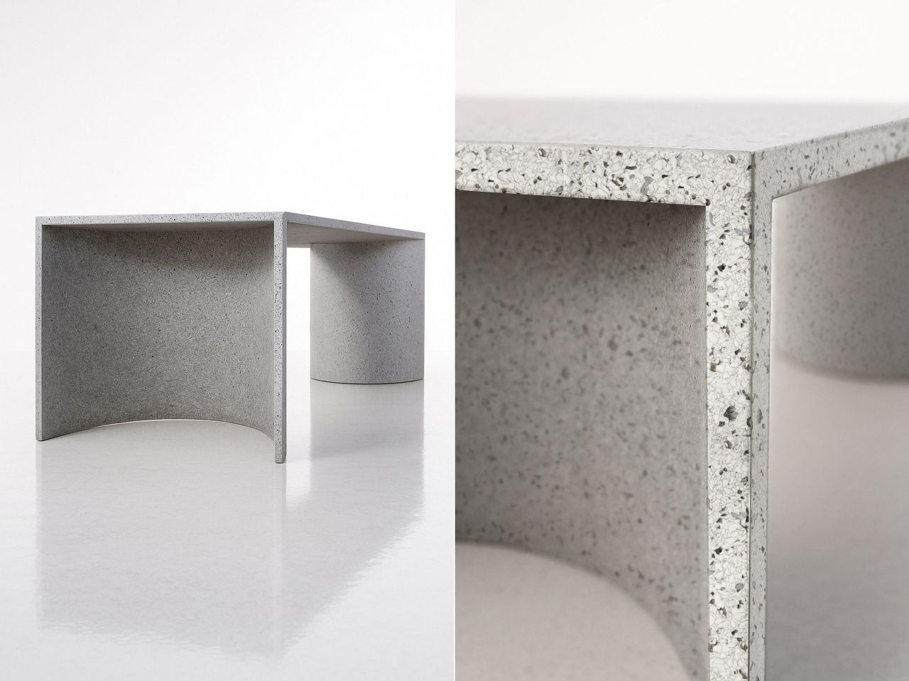 Joe Doucet Crafts Tables Using Polygood Panels Made of Recycled Plastic