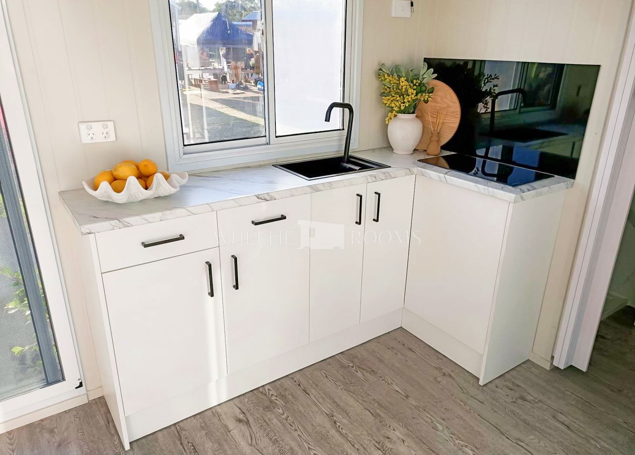 Kitchen of 8M Tiny House
