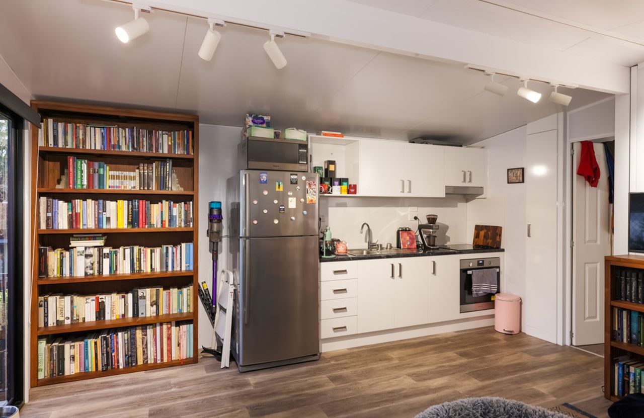 Kitchen of Phil's Tiny House