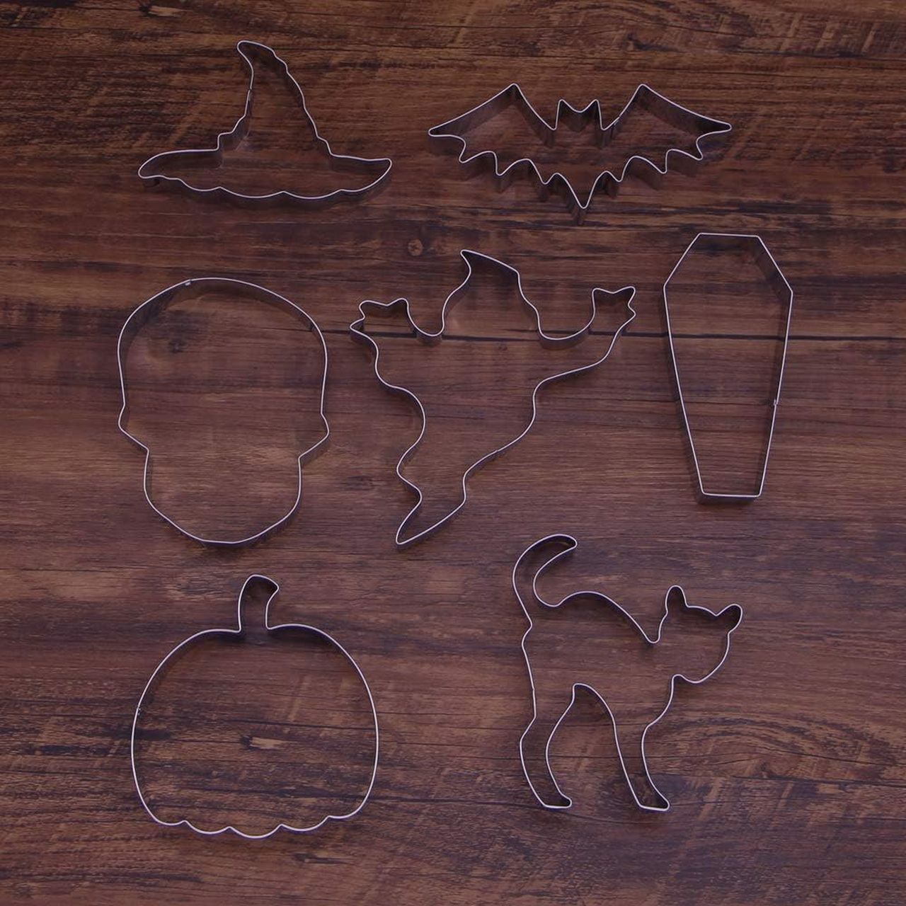 Large Halloween Cookie Cutter Set (7-Piece)