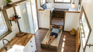 Olympic tiny house on wheels