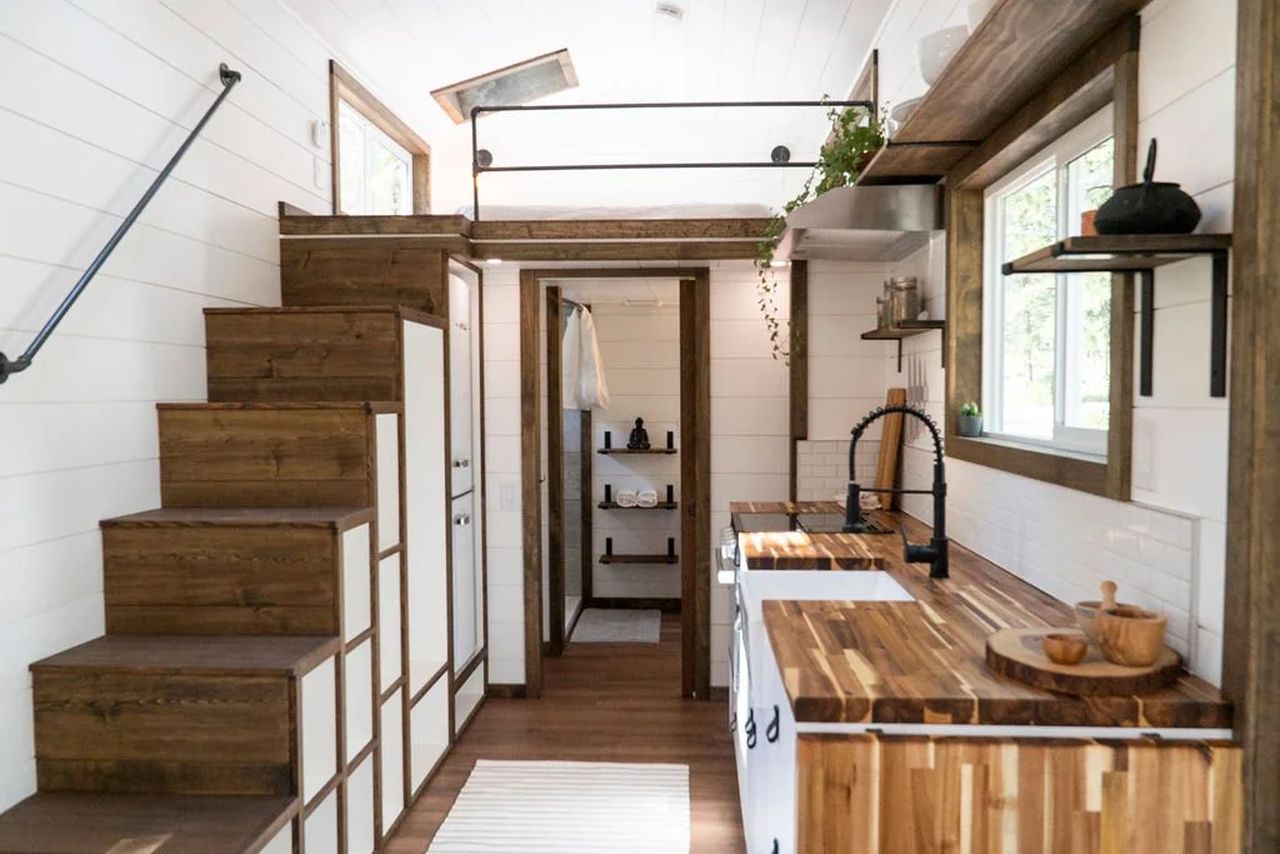 Olympic tiny house on wheels
