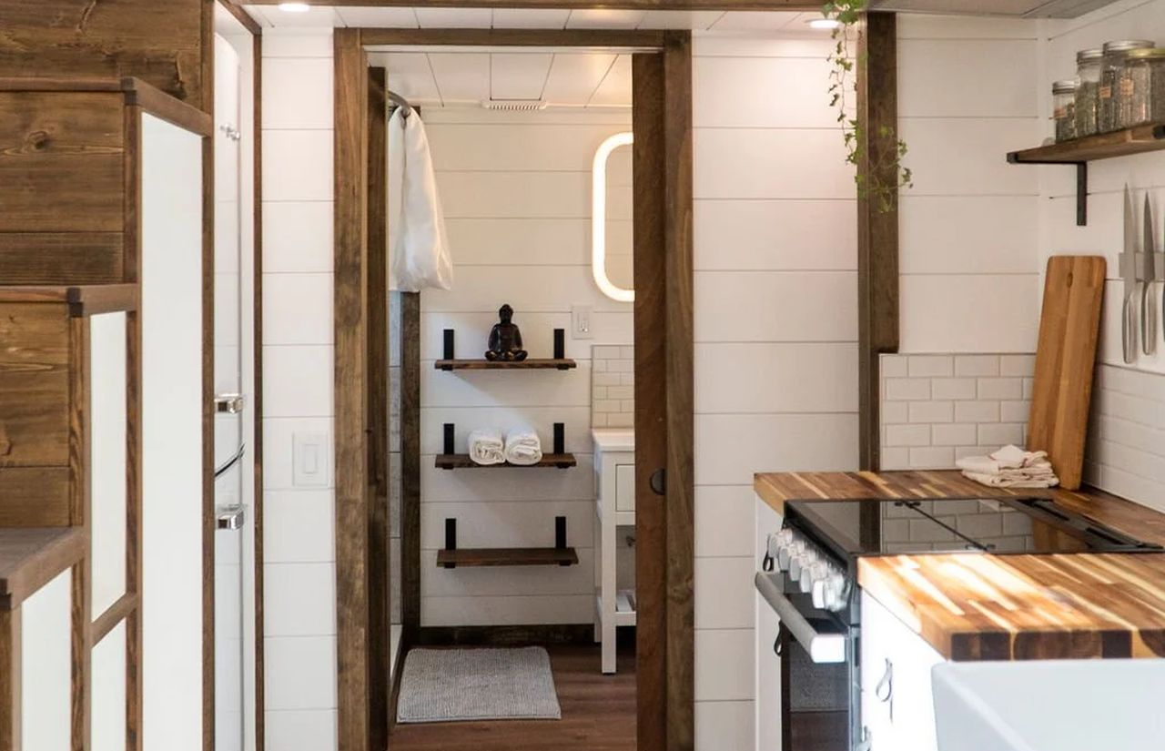 Olympic tiny house on wheels
