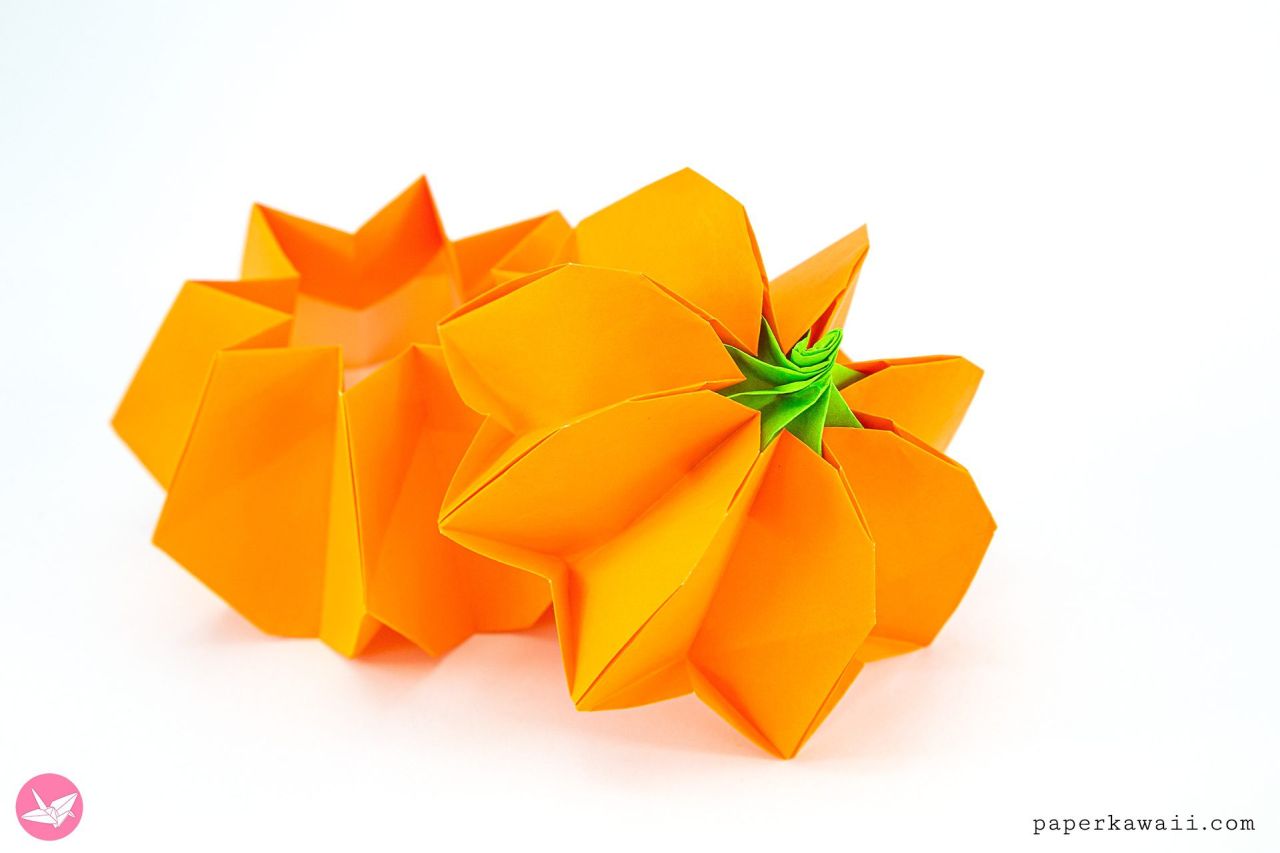 Origami Pumpkin Box Tutorial