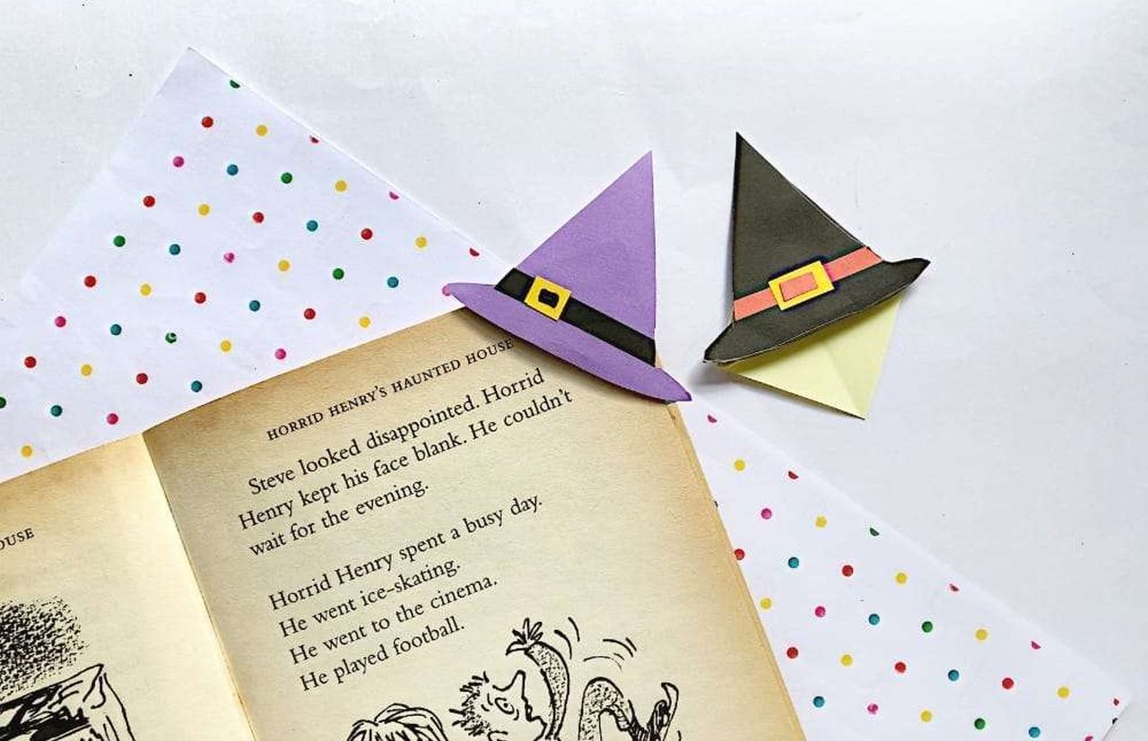 Origami Witch Hat Bookmark