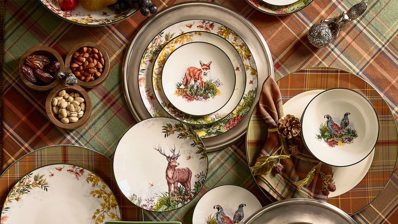 Pottery Barn 2025 fall collection - Fantastical Forest Stoneware Dinnerware Collection