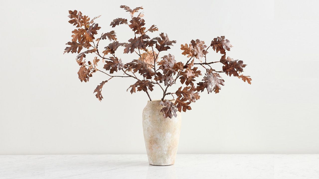 Pottery Barn 2025 fall collection - Faux Acorn Oak Branch