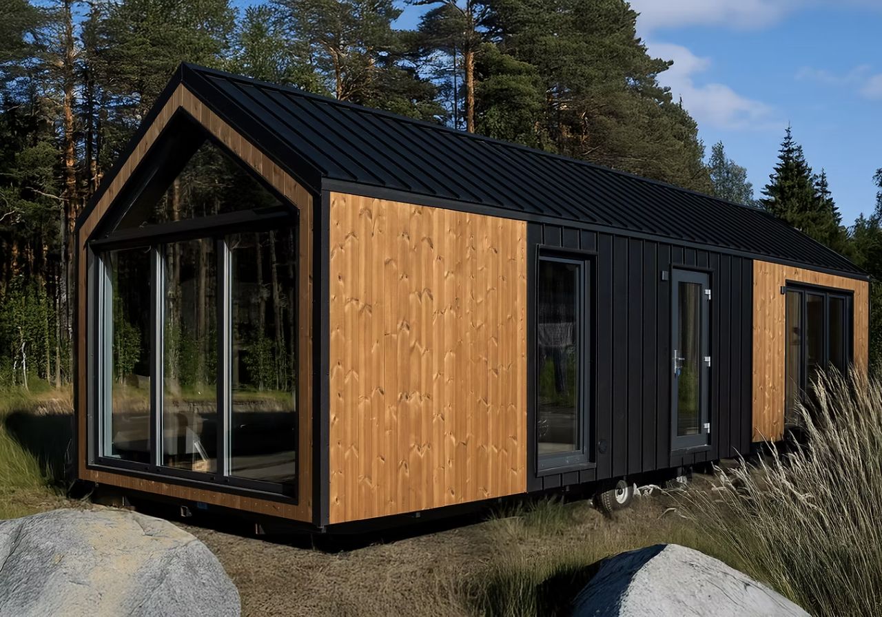 Sky tiny house on wheels