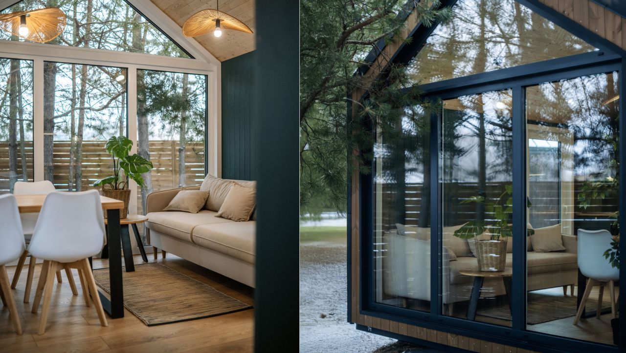 Sky tiny house on wheels