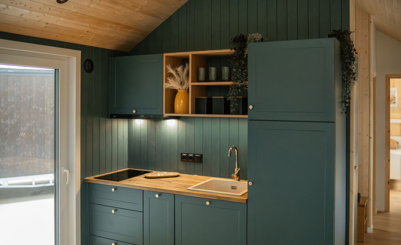 Sky tiny house on wheels