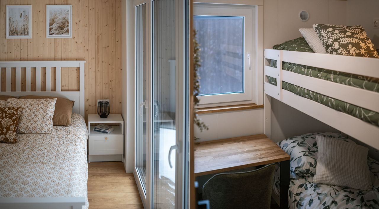 Sky tiny house on wheels