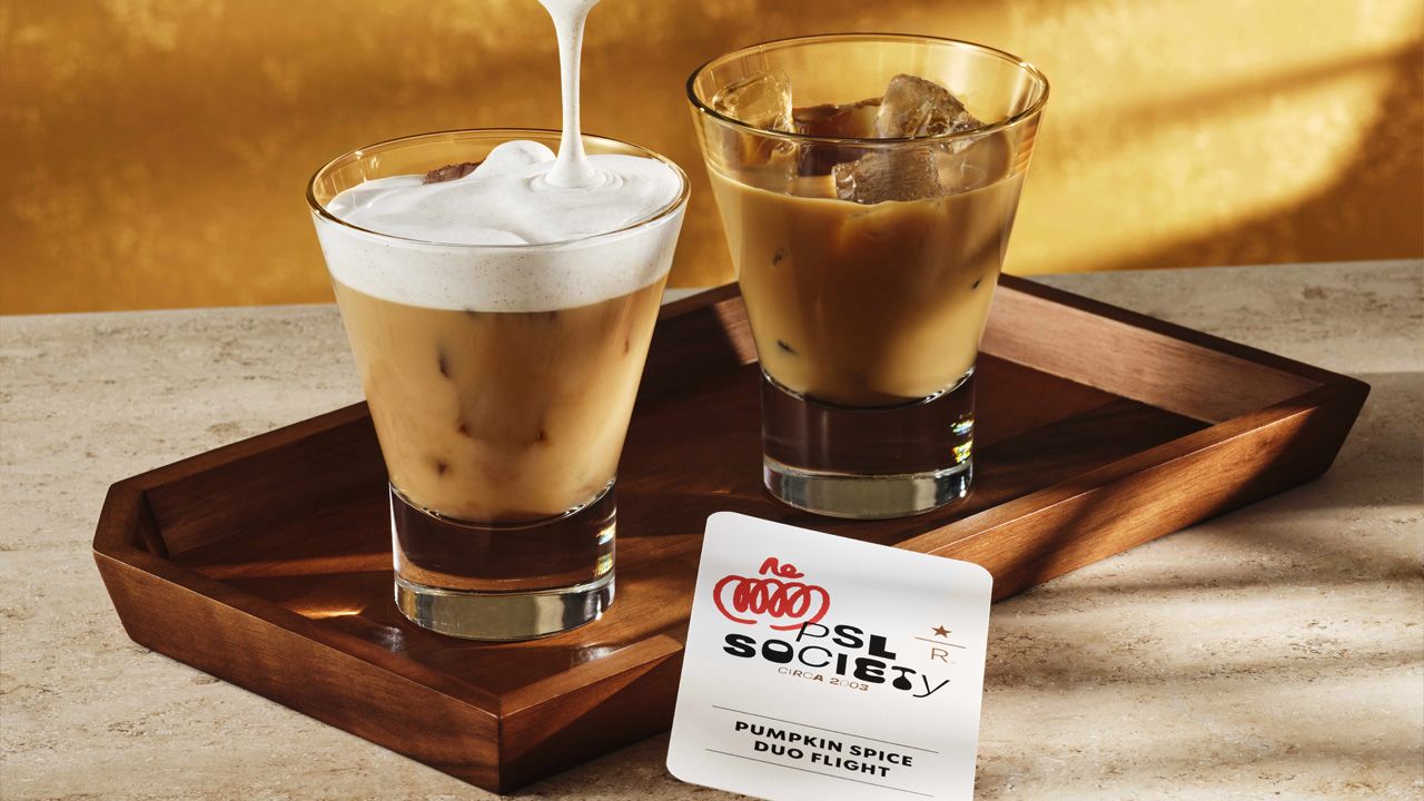 Starbucks 2025 Fall Menu - Pumpkin Spice Duo Flight