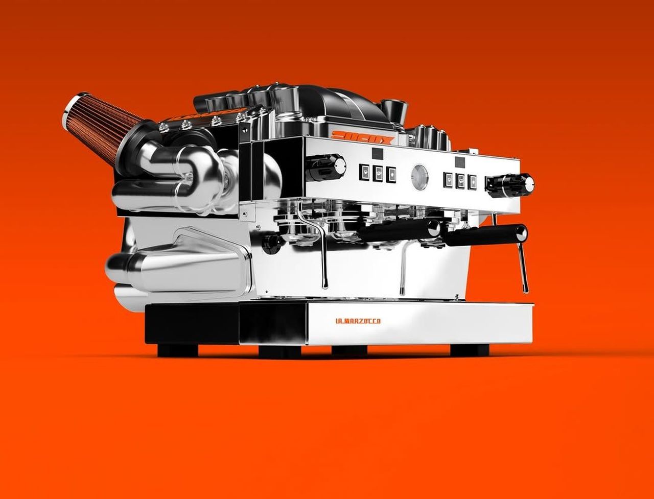 SUCUX V8 Kit Turns Regular Espresso Machine Into Sports Car Engine