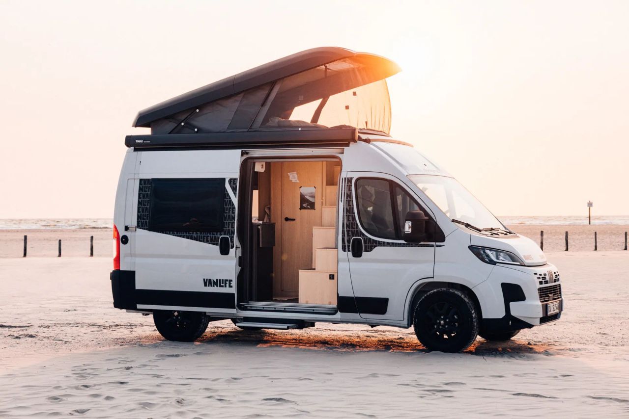 Sunlight Vanlife Camper Van with Three-Room Layout - exterior view front side