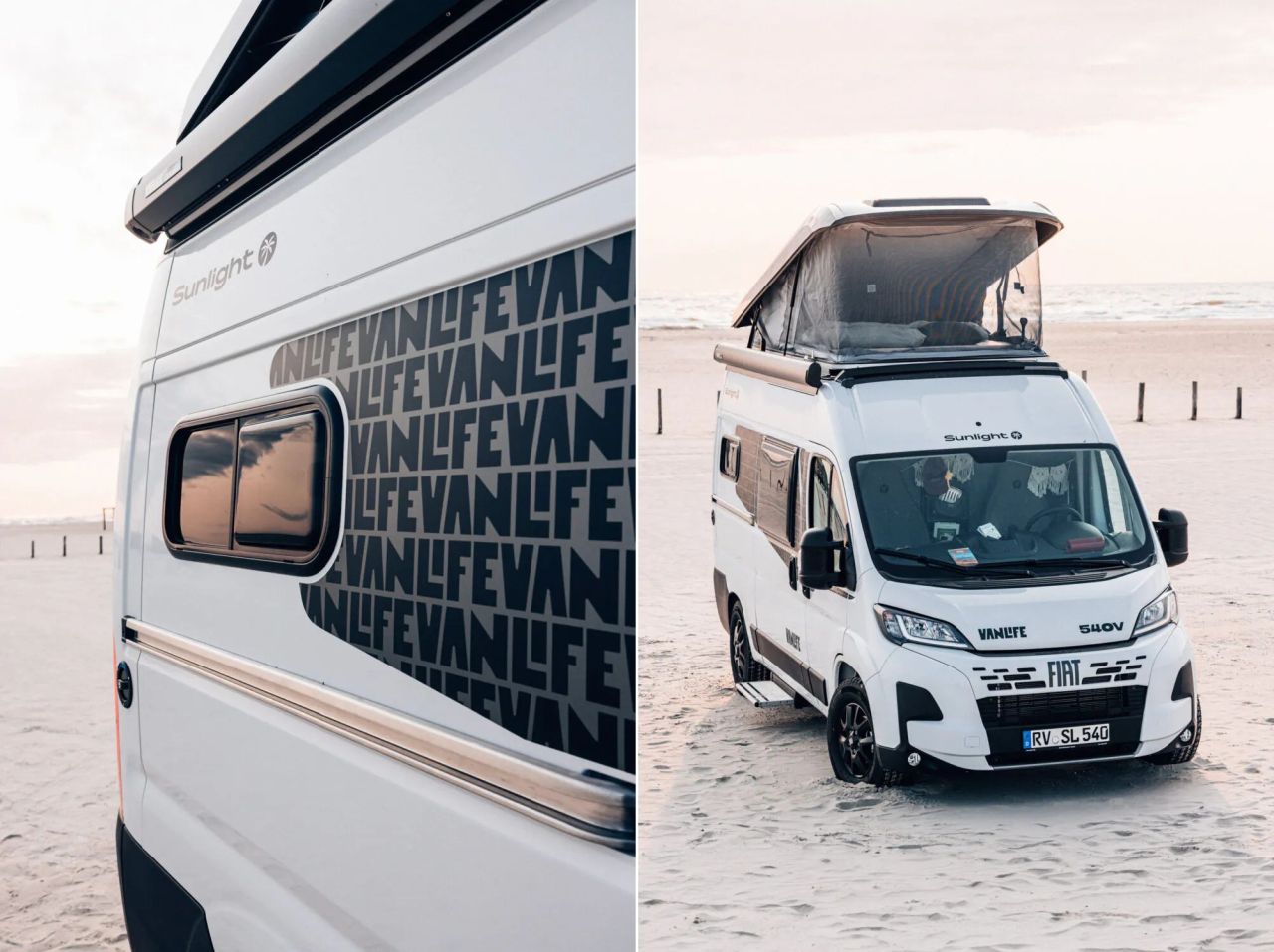 Sunlight Vanlife Camper Van with Three-Room Layout - extrior view front