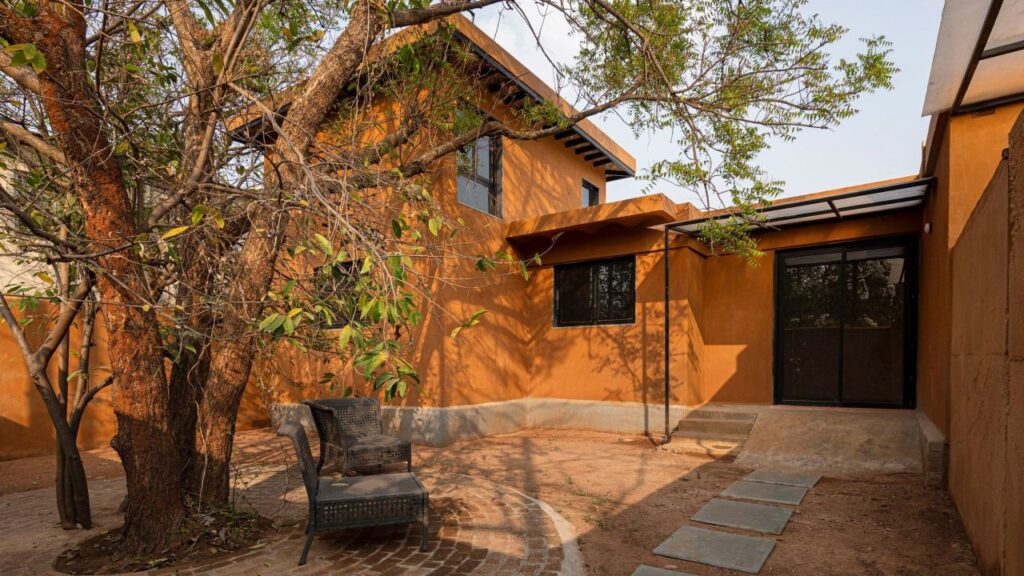 This House in Hyderabad, India is Built From Local Soil and Recycled Materials