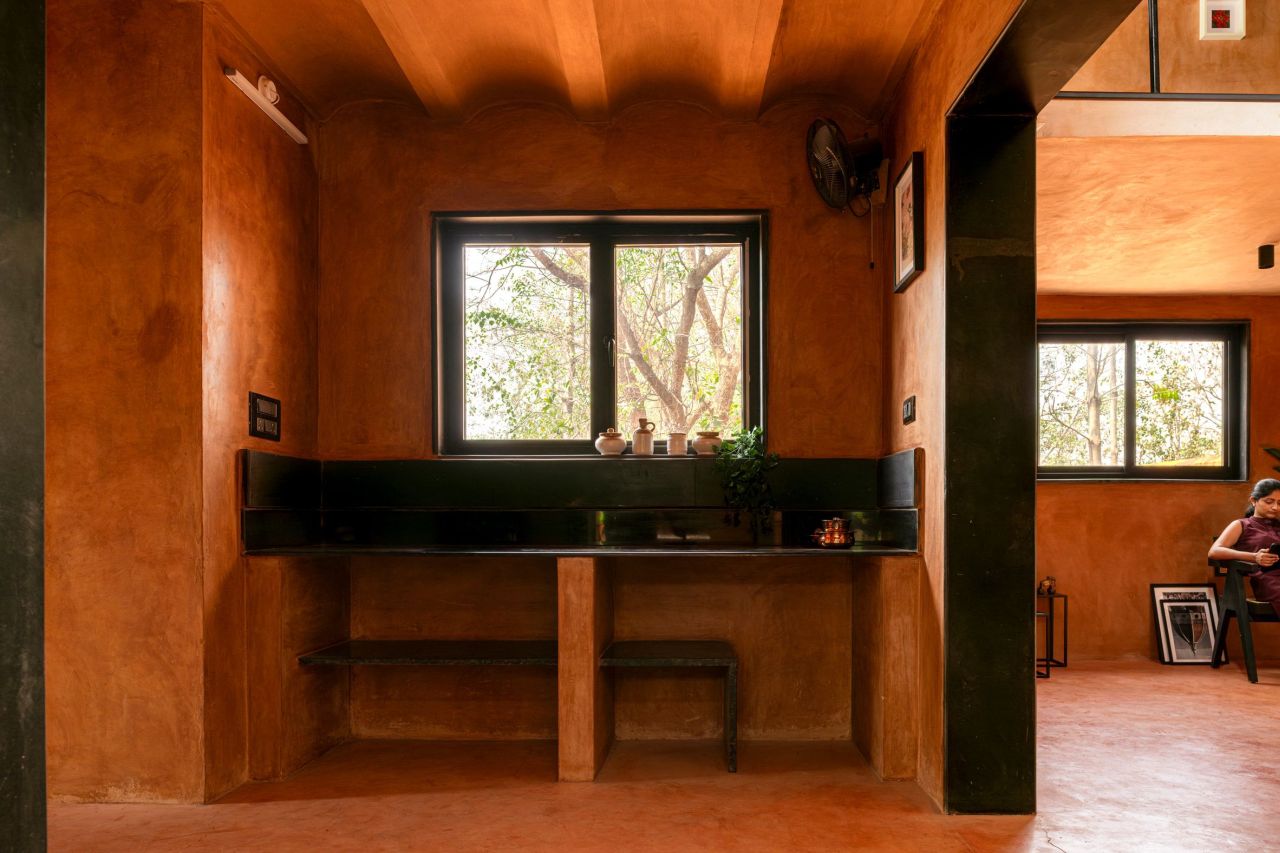 This House in Hyderabad, India is Built From Local Soil and Recycled Materials