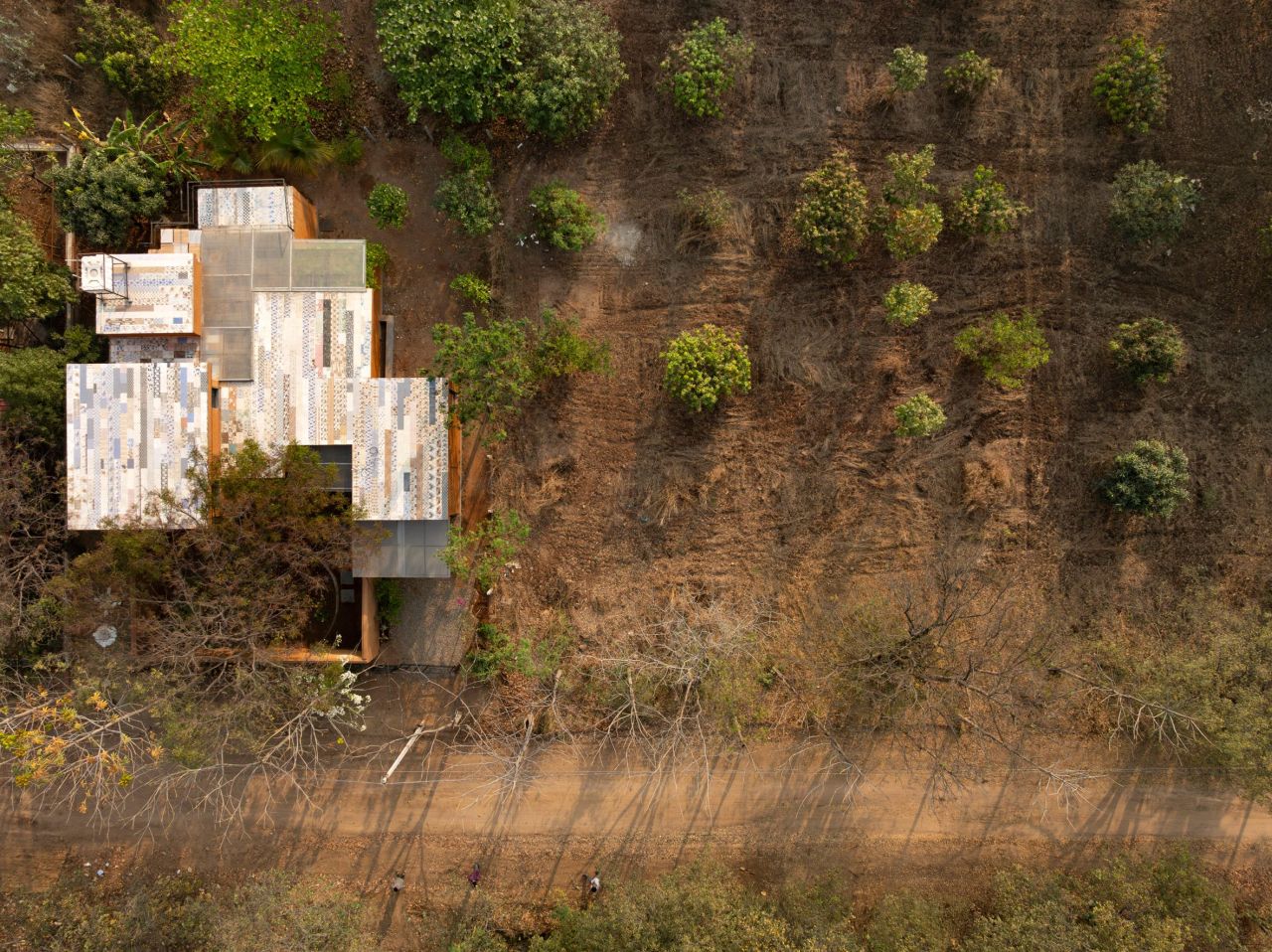 This House in Hyderabad, India is Built From Local Soil and Recycled Materials