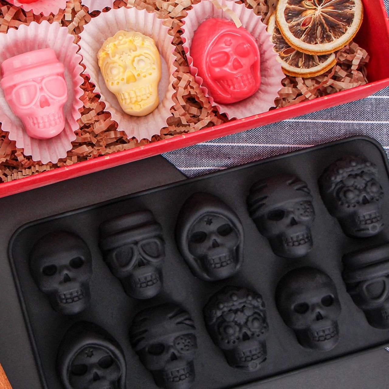 Webake Skull Chocolate Mold (Pack of 2)