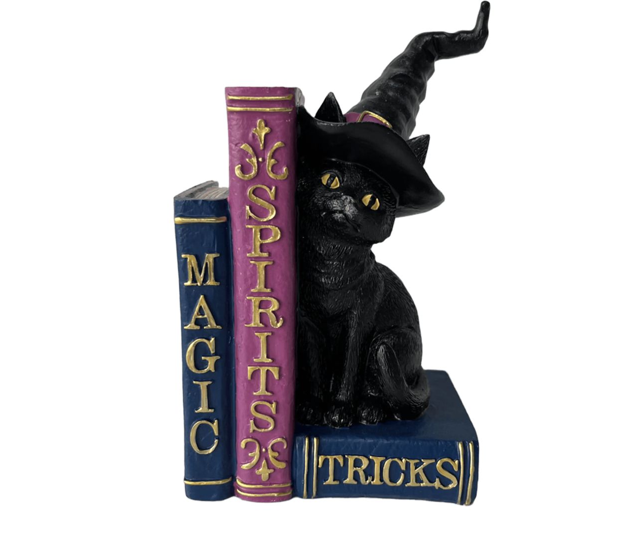 Witch Cat with Spell Books Tabletop Décor - Michaels 2025 Halloween Collection