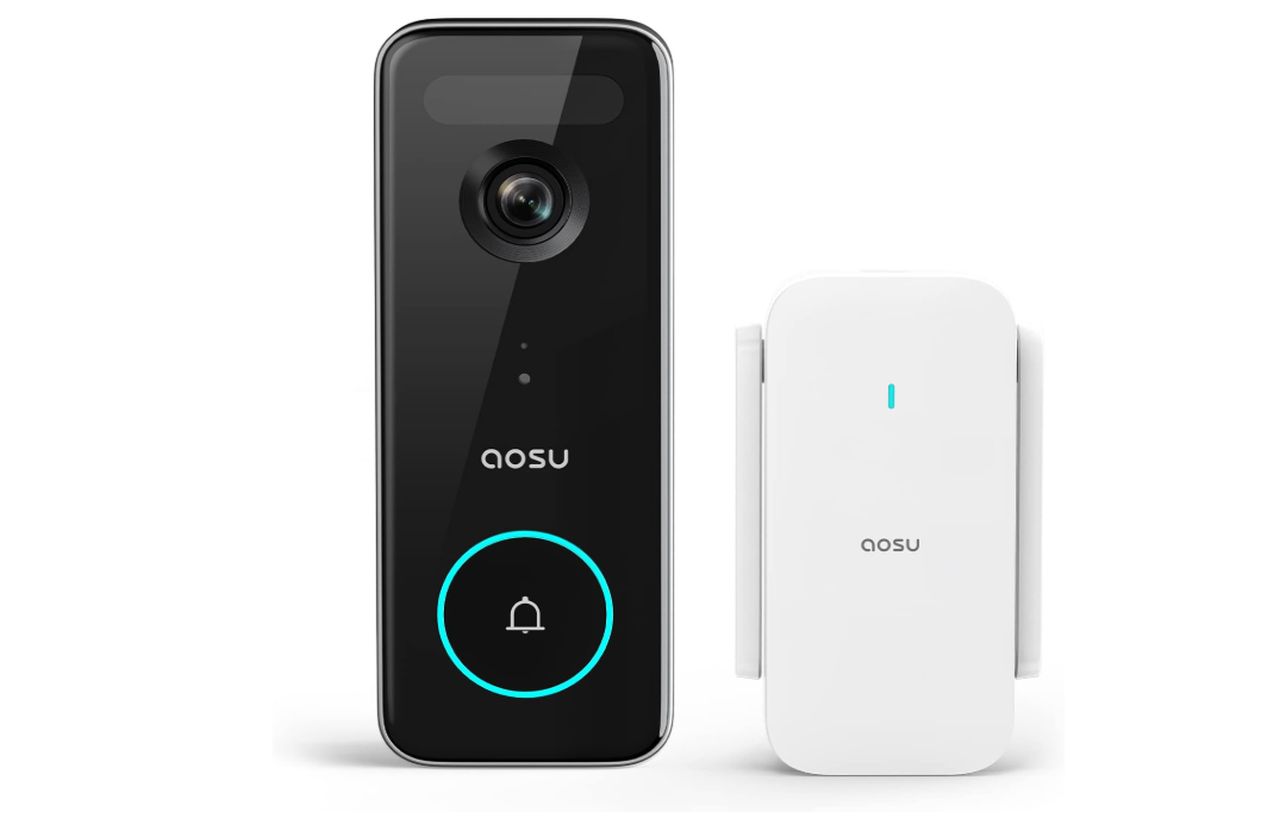 AOSU 5MP Wireless Video Doorbell with Homebase