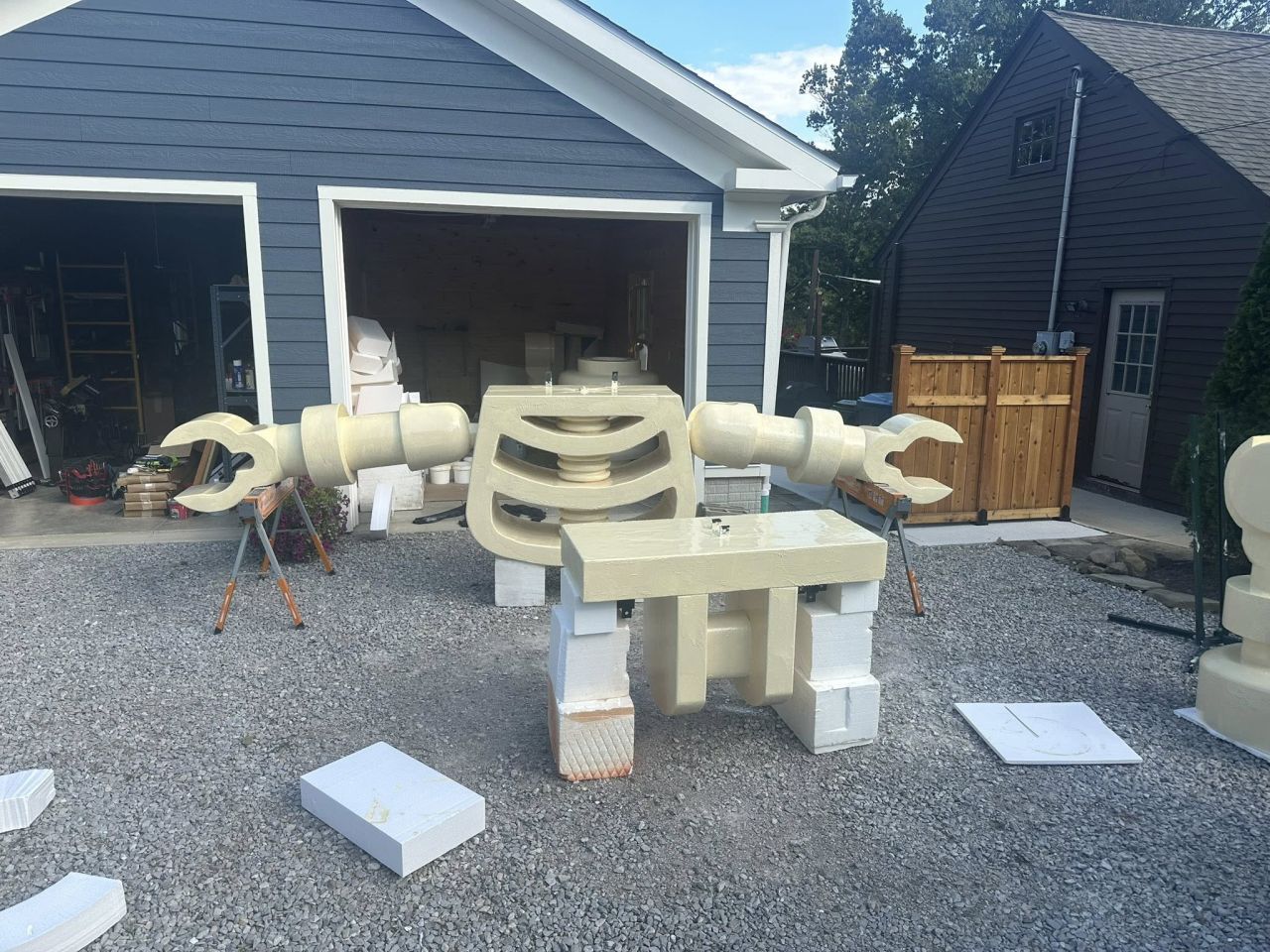 Alan Perkins Builds LEGO Skeleton Mega Figurine for Halloween Display
