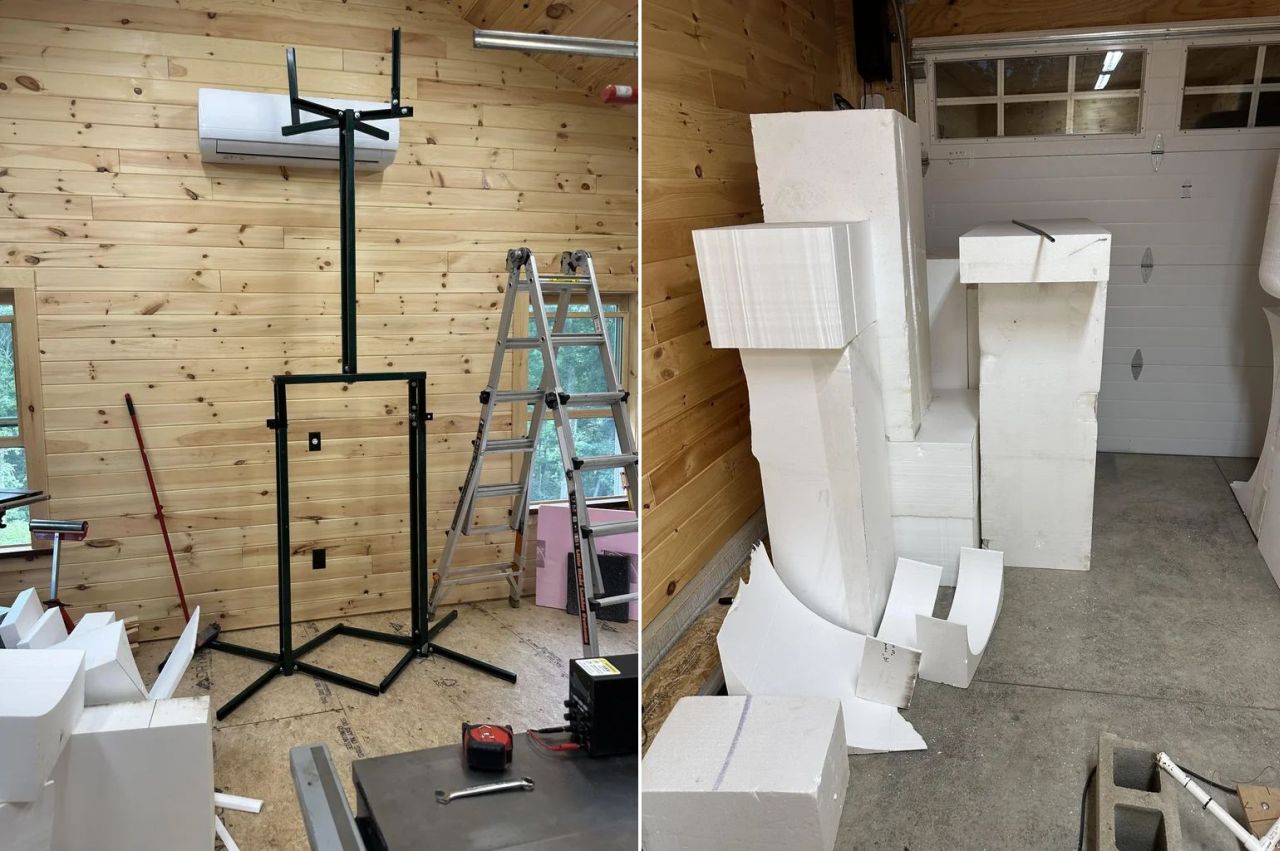 Alan Perkins Builds LEGO Skeleton Mega Figurine for Halloween Display