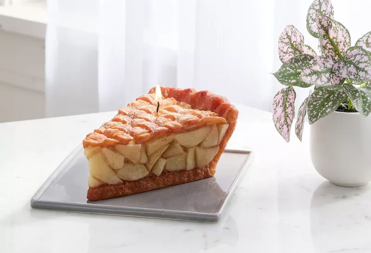 Apple Pie Slice Wax Figural Candle