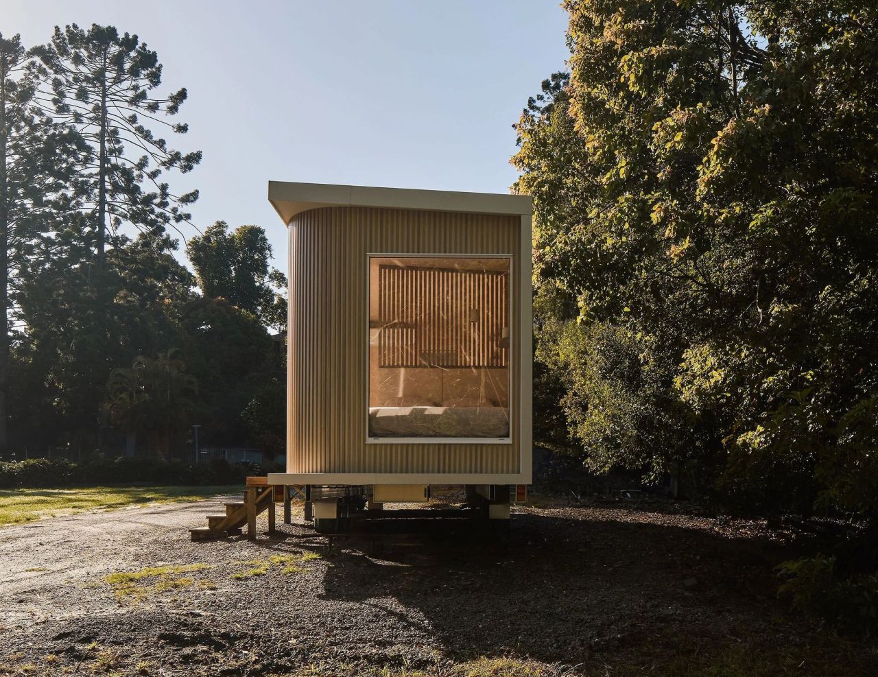 Black Clay Harper Tiny House on Wheels Features Luxe Finishes Inside Out