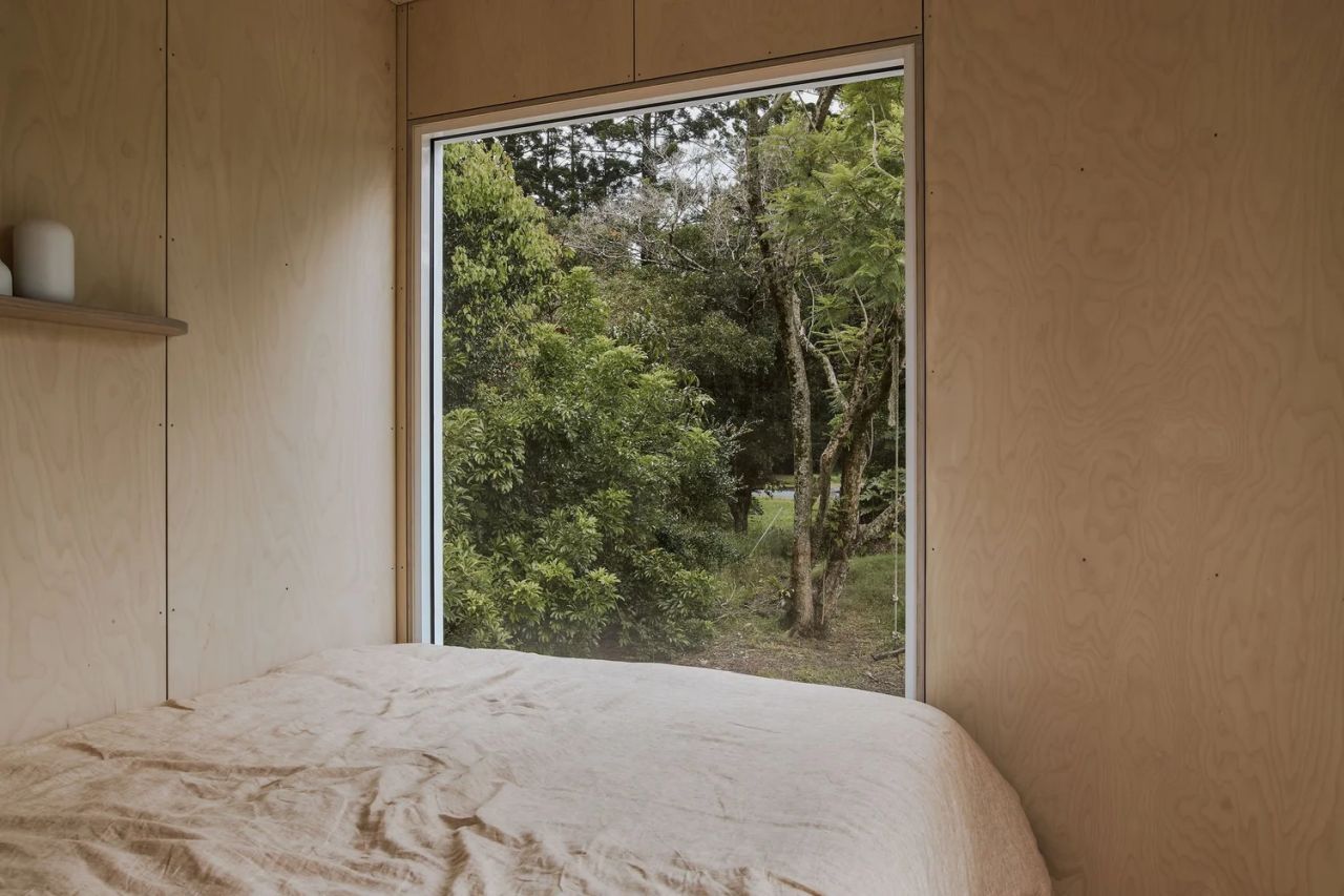 Black Clay Harper Tiny House On Wheels Features Luxe Finishes Inside Out-bedroom 