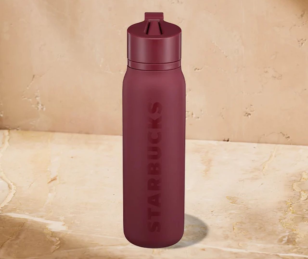 Burgundy Twist-to-Sip Water Bottle (20oz)