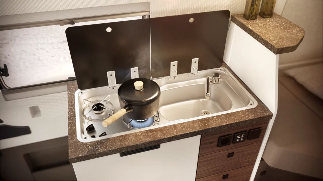 Bürstner Habiton Camper Van Features Sliding Bathroom to Maximize Space Inside