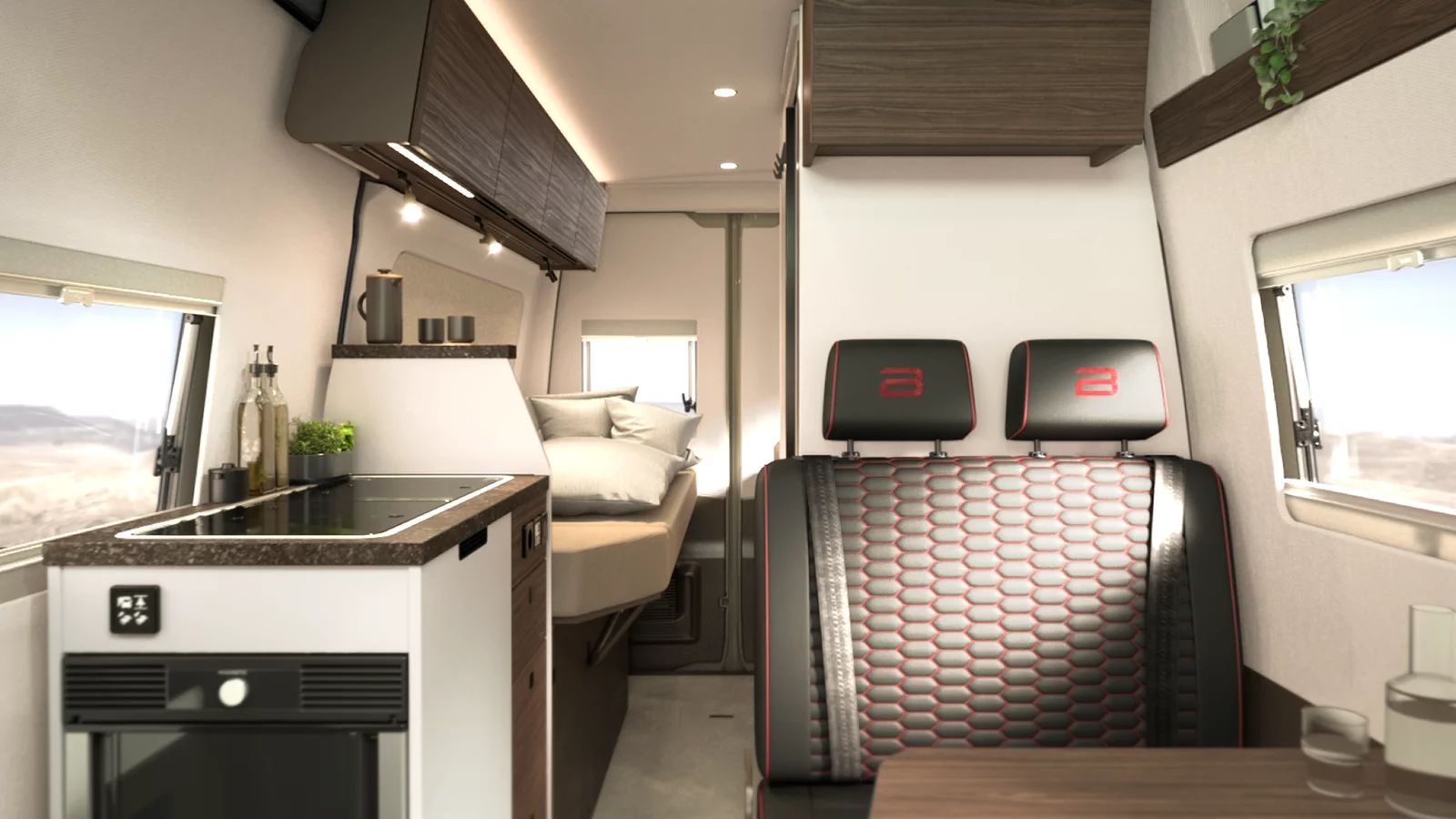 Bürstner Habiton Camper Van Features Sliding Bathroom to Maximize Space Inside