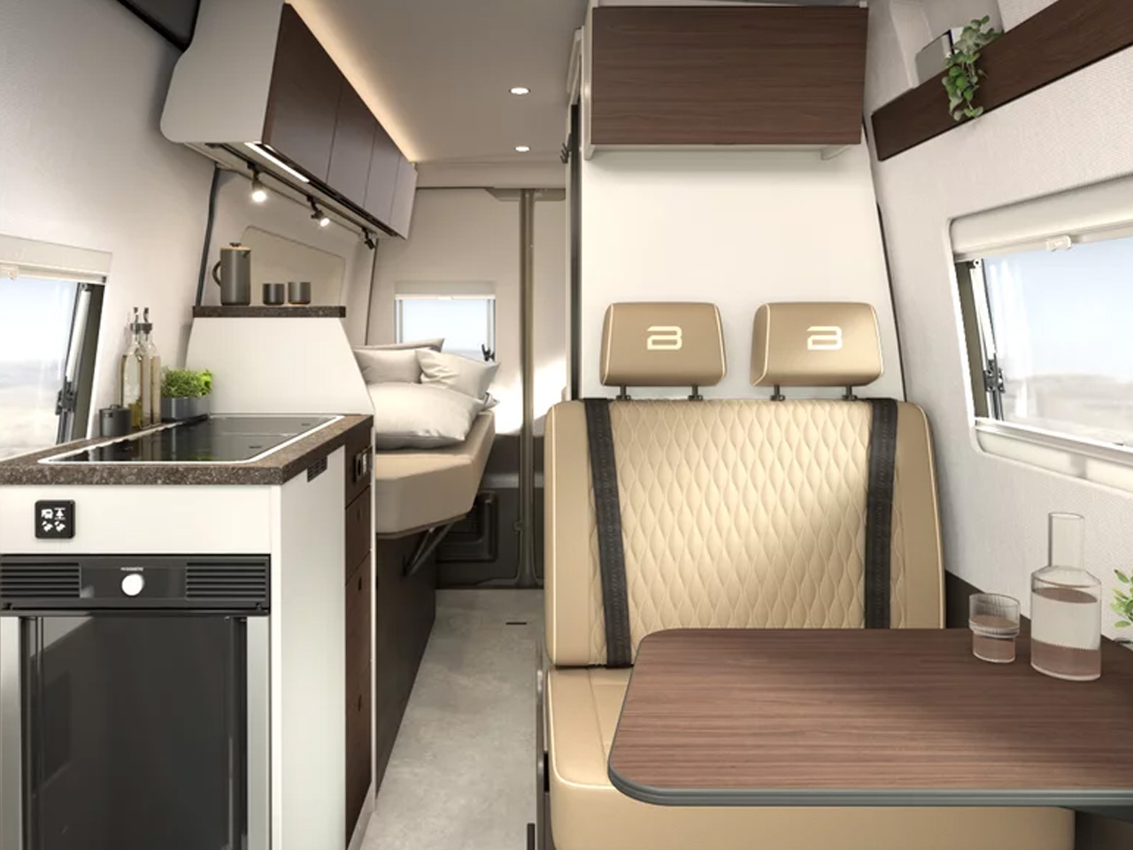 Bürstner Habiton Camper Van Features Sliding Bathroom to Maximize Space Inside