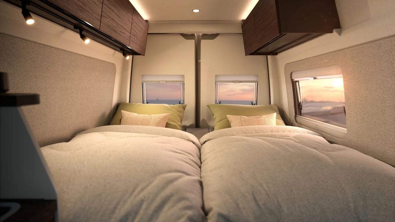Bürstner Habiton Camper Van Features Sliding Bathroom to Maximize Space Inside