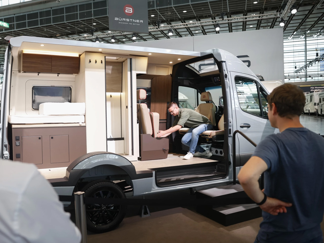 Bürstner Habiton Camper Van Features Sliding Bathroom to Maximize Space Inside