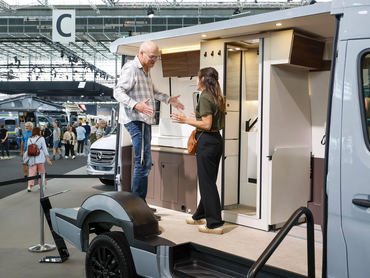 Bürstner Habiton Camper Van Features Sliding Bathroom to Maximize Space Inside