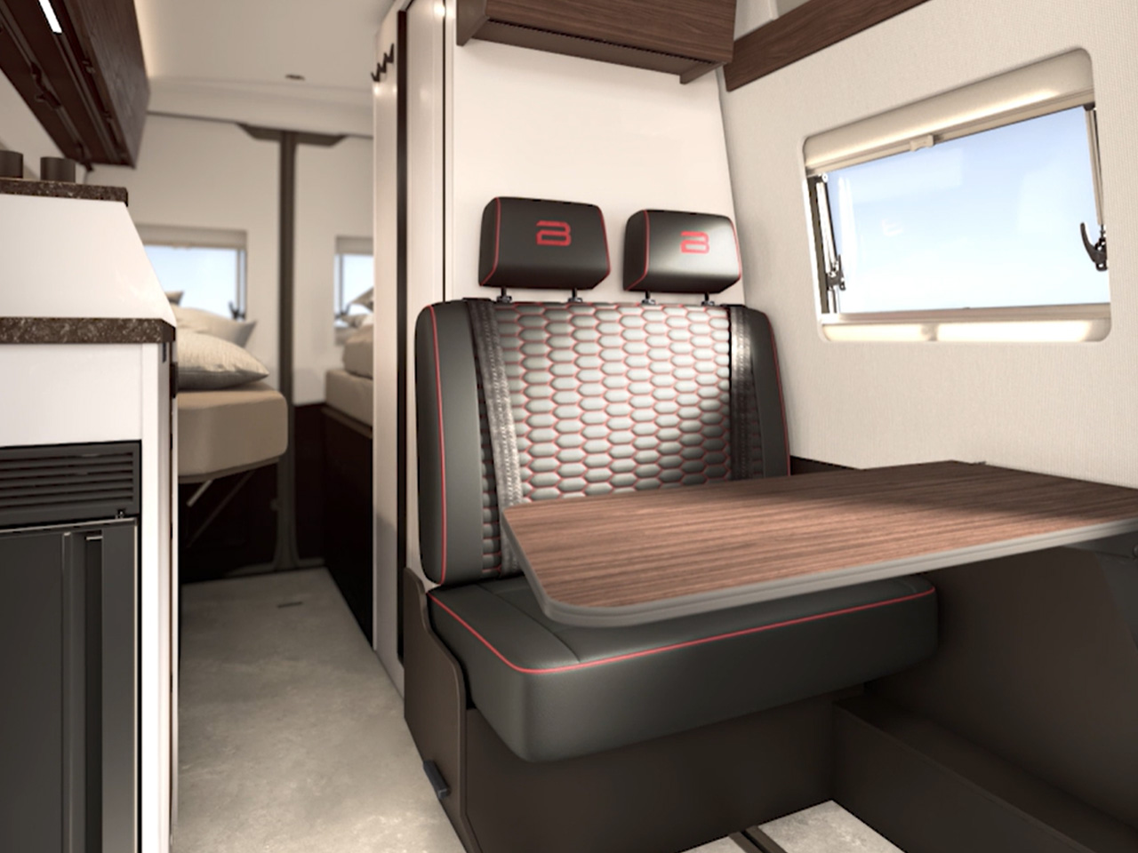 Bürstner Habiton Camper Van Features Sliding Bathroom to Maximize Space Inside