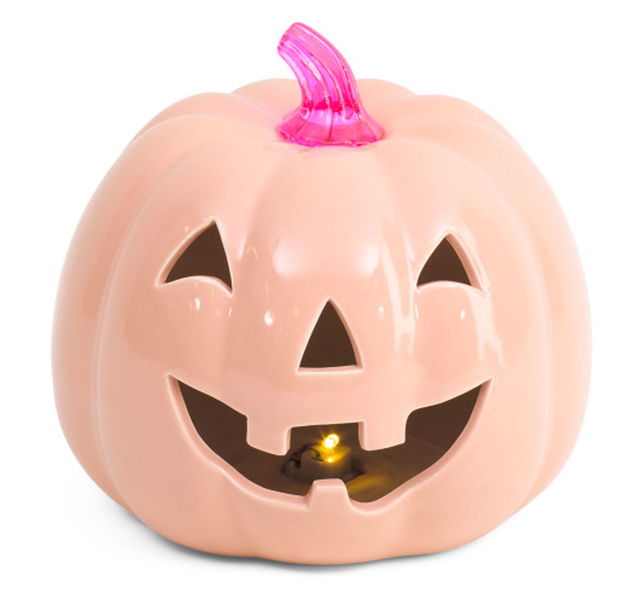 Ceramic LED Jack O Lantern Pumpkin